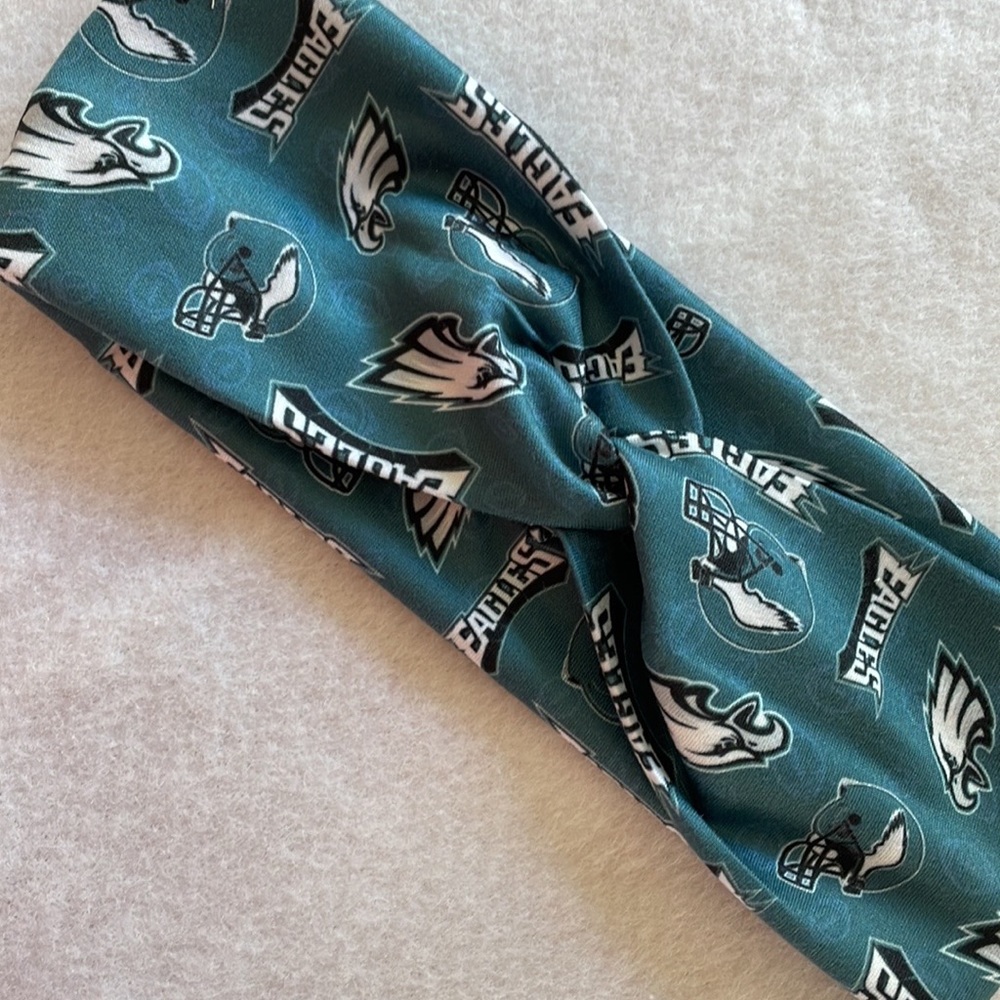 Philadelphia Eagles Inspired Front Twist Headband Handmade